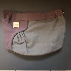 Miche Aubrey Faux Leather Demi Shell Burgundy & Charcoal Lined